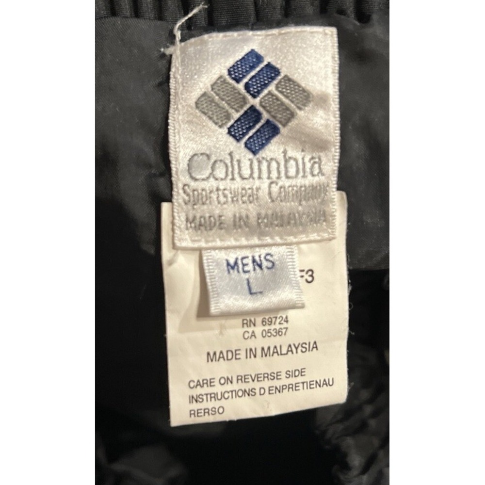 Columbia Mens Snowboard Ski Snow Pants Blue Black‎ Size Large Nylon Vintage - Picture 5 of 7